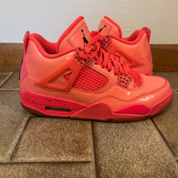 Jordan Shoes - Nike Air Jordan 4 Retro Hot Punch Pink Women's